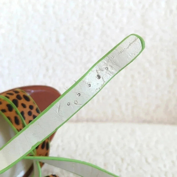 BCBGeneration Granvill2 Crisscross Leopard Platform Sandals - Picture 8 of 10